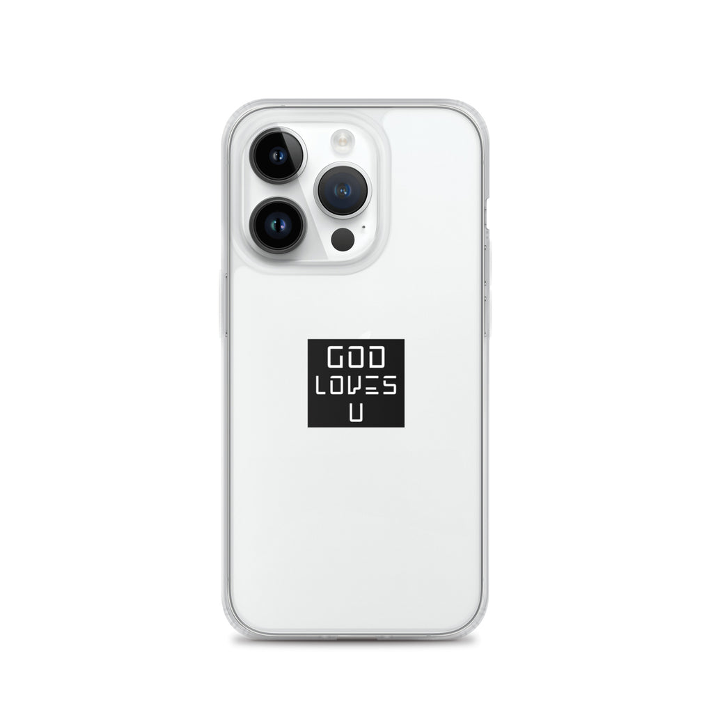 God Loves U - iPhone® 14 Pro Max Case - Clear