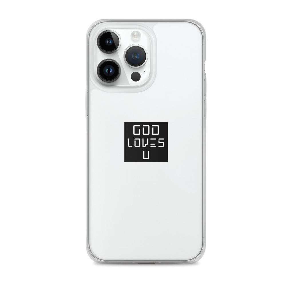 God Loves U - iPhone® 14 Pro Case - Clear