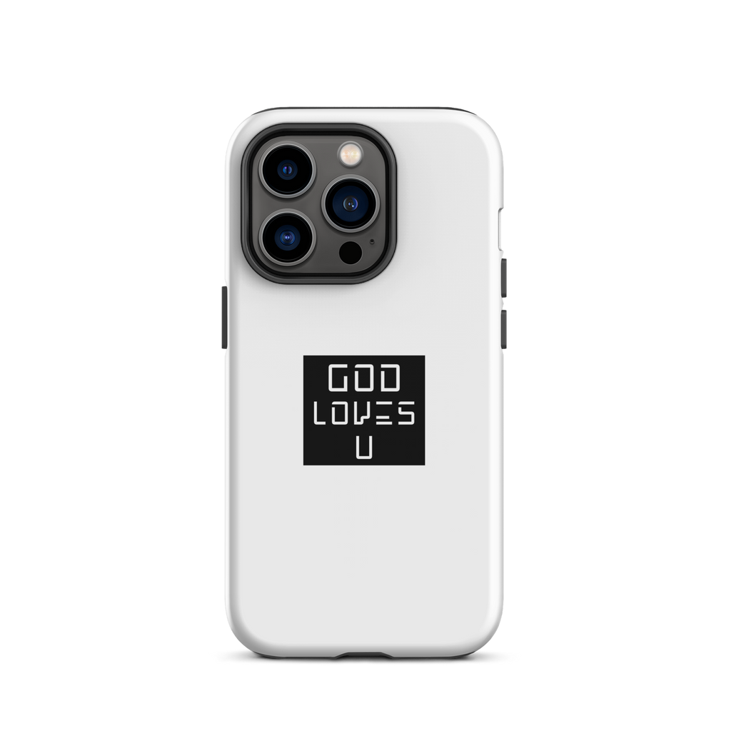 God Loves U - iPhone® 14 Pro Case - White